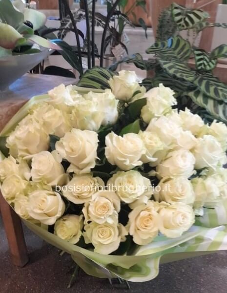 Mazzo di rose bianche