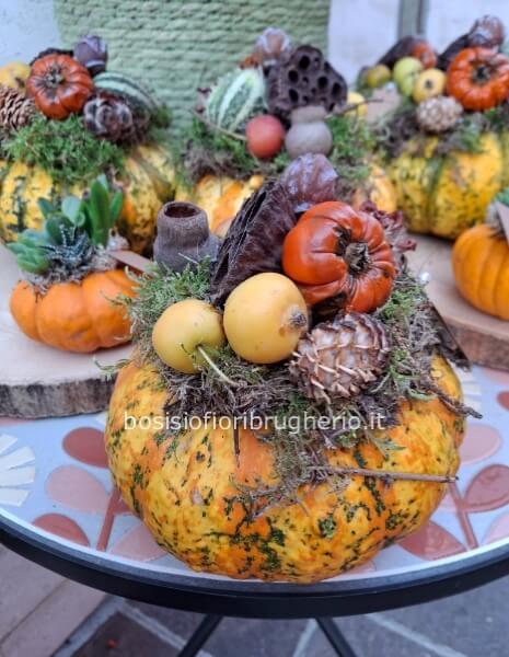 Zucca con elementi decorativi